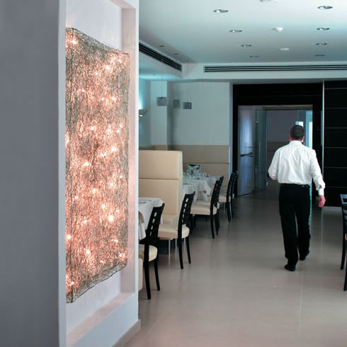 Aplique contemporáneo - QUADRO: P 140×190 - Knikerboker - de interior / de aluminio / LED