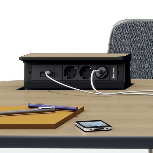 Toma de corriente - TOP - IB-connect - multimedia / múltiple / para escritorio