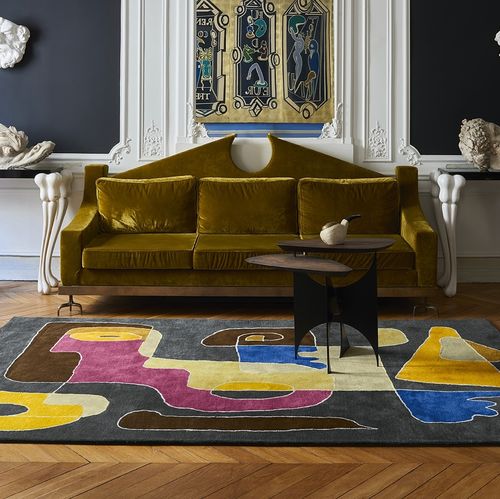 Alfombra contemporánea - Profile Night - TOULEMONDE BOCHART - con motivos decorativos / de lana / de viscosa