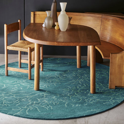 Alfombra contemporánea - Nature Lagoon - TOULEMONDE BOCHART - con motivos decorativos / de lana / rectangular