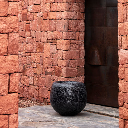 Maceta de jardín de terracota - BATUR - DOMANI - redonda / ovalada / para uso residencial