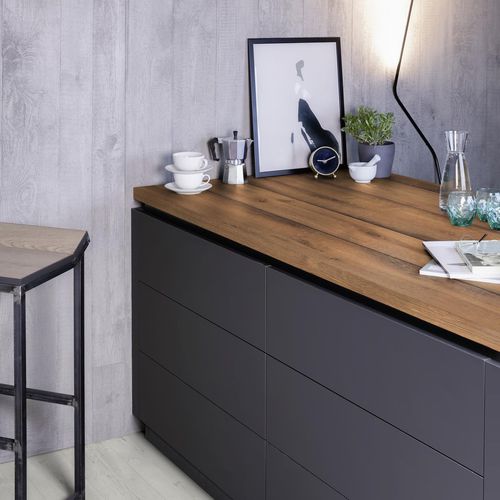 Panel decorativo para interiores - K4447 AN Oak Antique Expressive - Kaindl - doméstico / de alta resistencia / melaminado