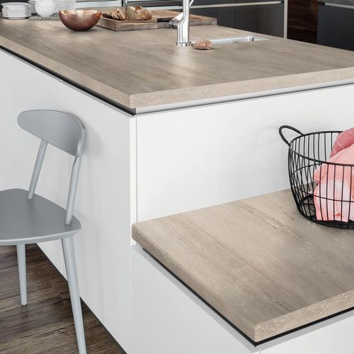 Panel decorativo para interiores - K2756 CN Travertin Alcamo - Kaindl - doméstico / de alta resistencia / laminado