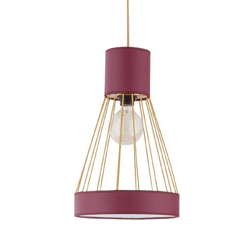 Lámpara suspendida - SHINE PM - FLAM ET LUCE LUMINAIRES - de tejido / contemporánea / con cable
