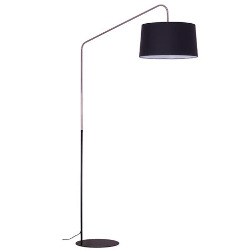 Lámpara de pie - LMP ASTON - FLAM ET LUCE LUMINAIRES - de metal / de tejido / contemporánea