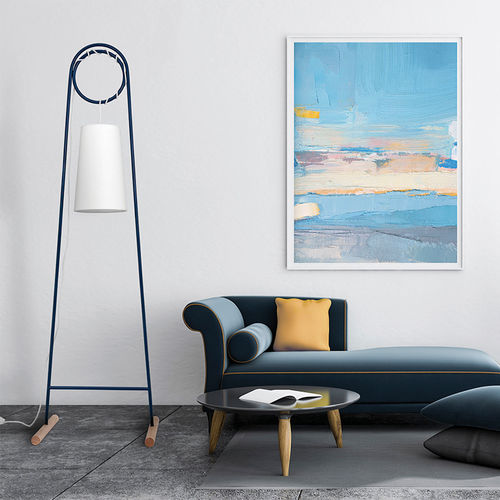 Lámpara de pie - LOKA - FLAM ET LUCE LUMINAIRES - de metal / contemporánea / con cable