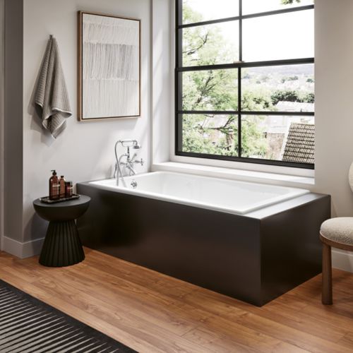 Bañera para vivienda - FLEMING - RECOR - de hierro fundido / contemporánea / profunda