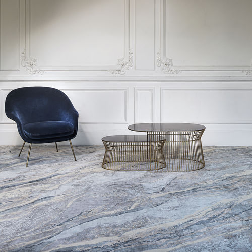 Alfombra contemporánea - ONYX STARDUST - Edition Bougainville - con motivos decorativos / de PET / de lana