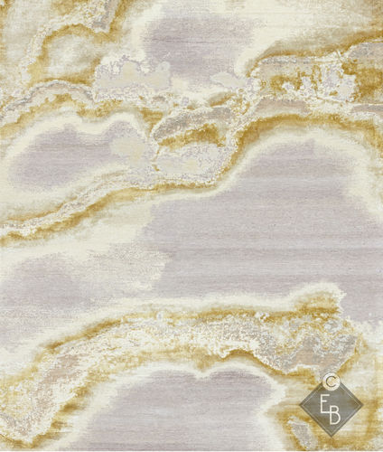 Alfombra contemporánea - BIJAGOS DUSK - Edition Bougainville - con motivos decorativos / de lana / de seda