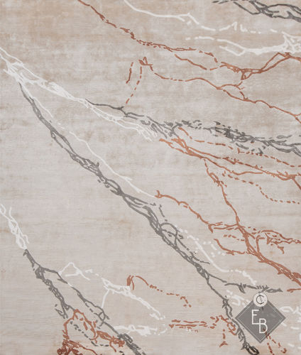 Alfombra de seda - STORM RUST - Edition Bougainville - contemporánea / con motivos decorativos / de cáñamo