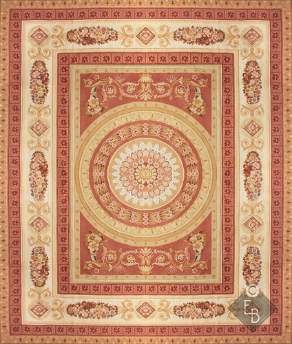 Alfombra tradicional - EMILION STANDARD - Edition Bougainville - de flores / de lana / de seda
