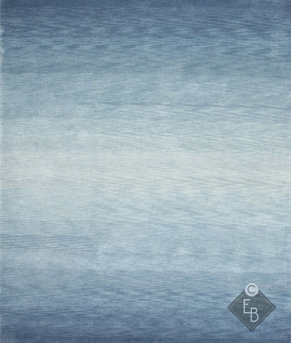 Alfombra de seda - RAINBOW BLUE GRADIENT - Edition Bougainville - contemporánea / con motivos decorativos / de PET