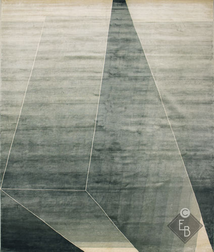 Alfombra de lana - BEAM JADE - Edition Bougainville - contemporánea / con motivos geométricos / de PET