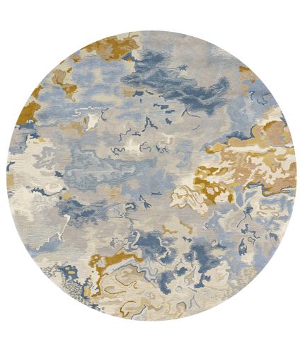 Alfombra de lana - BEAU RIVAGE BLAZE - Edition Bougainville - contemporánea / con motivos decorativos / de PET