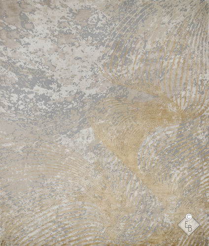 Alfombra contemporánea - NAZARE DUNE - Edition Bougainville - con motivos decorativos / de PET / de lana