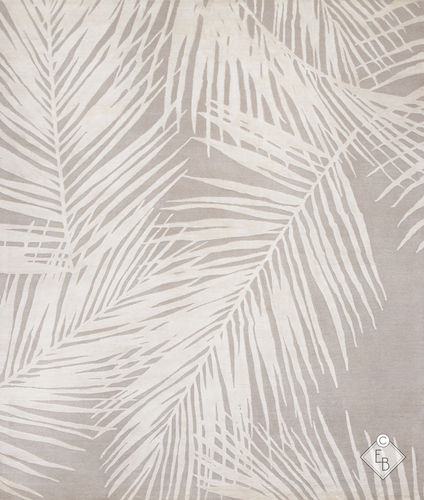 Alfombra contemporánea - BRAHEA IVORY - Edition Bougainville - con motivos de la naturaleza / de lana / de seda