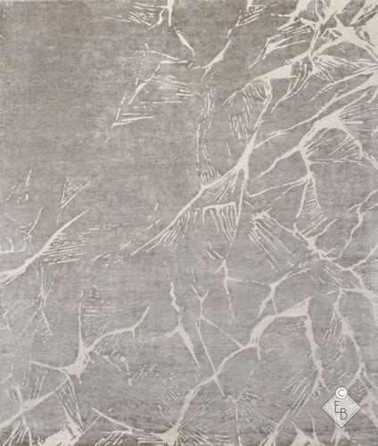 Alfombra de seda vegetal - ICELAKE ALPAGA - Edition Bougainville - contemporánea / con motivos decorativos / de lana