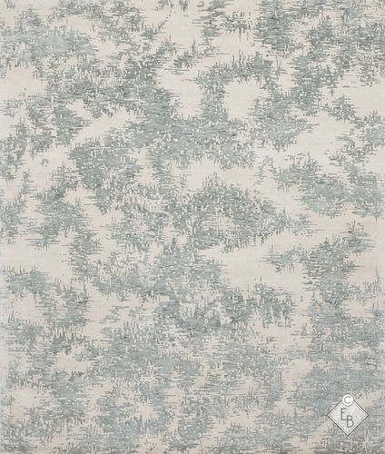 Alfombra contemporánea - NIKKO VERT DE GRIS - Edition Bougainville - con motivos decorativos / rectangular / cuadrada
