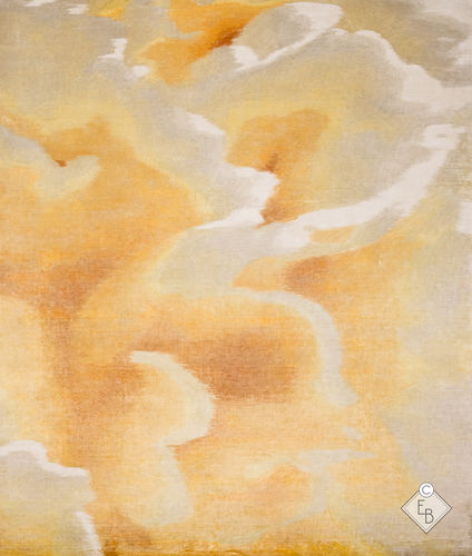 Alfombra de seda vegetal - COTTON SUNLIGHT - Edition Bougainville - contemporánea / con motivos decorativos / de PET