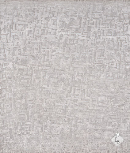 Alfombra contemporánea - WICKER SILVER - Edition Bougainville - con motivos decorativos / de PET / de lana