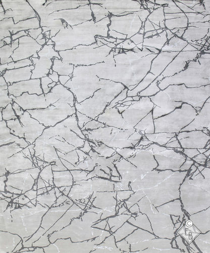 Alfombra de seda - NUUK MAGNESITE - Edition Bougainville - contemporánea / con motivos decorativos / de cáñamo