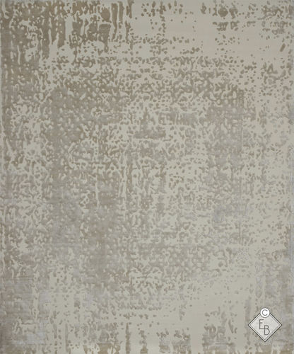 Alfombra contemporánea - SNOW FLAKES CREAM - Edition Bougainville - con motivos decorativos / de PET / de lana