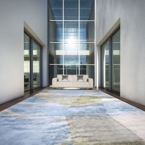 Alfombra contemporánea - ARAL SUNRISE - Edition Bougainville - con motivos decorativos / de PET / de lana