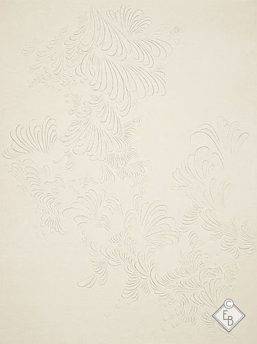 Alfombra de lana - LEAVES RICE - Edition Bougainville - contemporánea / con motivos decorativos / de seda