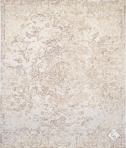 Alfombra tradicional - BRAMANTE ALEZAN - Edition Bougainville - con motivos decorativos / de PET / de lana