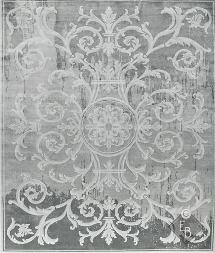 Alfombra tradicional - EVRARD ARTY MAPLE - Edition Bougainville - con motivos decorativos / de cáñamo / de PET