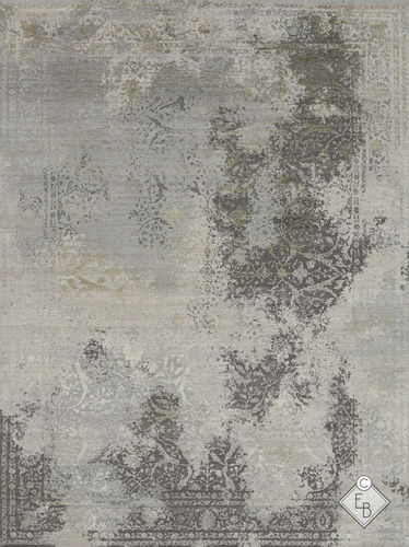 Alfombra contemporánea - ANOUSHA GREY - Edition Bougainville - con motivos decorativos / de lana / de seda