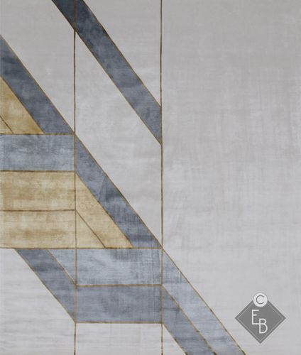 Alfombra contemporánea - BAKER BLAZE - Edition Bougainville - con motivos geométricos / de PET / de lana