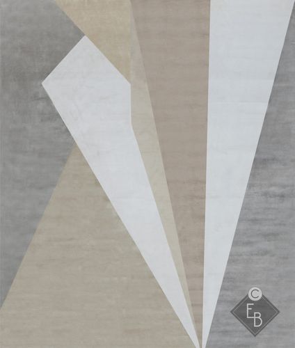 Alfombra contemporánea - SWING TWILL - Edition Bougainville - con motivos geométricos / de PET / de lana