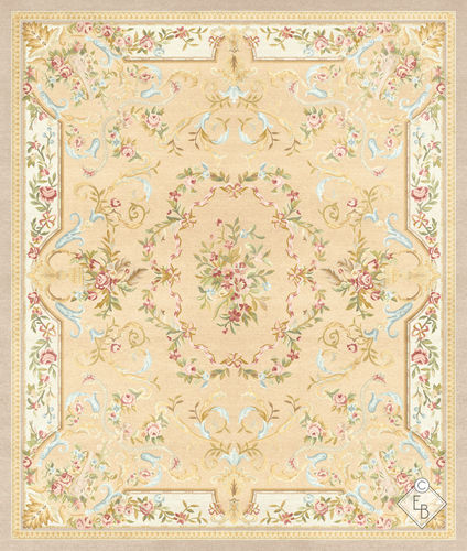 Alfombra tradicional - BEAUMONT STANDARD - Edition Bougainville - de flores / de PET / de lana