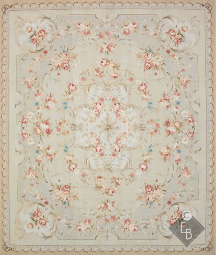 Alfombra tradicional - CHAMPFLEURY STANDARD - Edition Bougainville - de flores / de PET / de lana