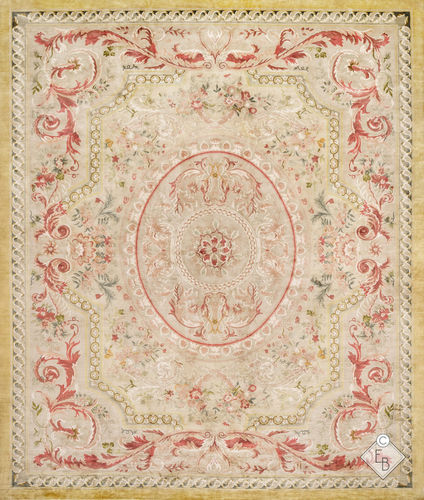 Alfombra tradicional - FERRIERE STANDARD - Edition Bougainville - de flores / de lana / de seda