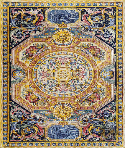 Alfombra tradicional - MAINTENON STANDARD - Edition Bougainville - con motivos decorativos / de seda / rectangular