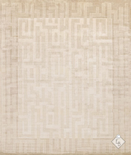 Alfombra contemporánea - EASTERN AKOYA - Edition Bougainville - de rayas / de PET / de lana