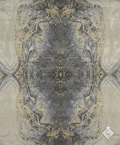 Alfombra contemporánea - GEODE EAGLE - Edition Bougainville - con motivos decorativos / de PET / de lana