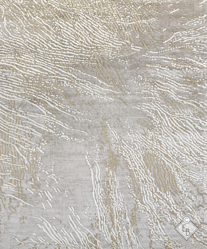 Alfombra contemporánea - GOKYO SALT - Edition Bougainville - con motivos decorativos / de PET / de lana