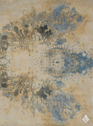 Alfombra contemporánea - LOS ROQUES ACACIA - Edition Bougainville - con motivos decorativos / de PET / de lana