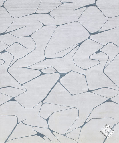 Alfombra contemporánea - PACKICE ALBERI - Edition Bougainville - con motivos decorativos / de PET / de lana