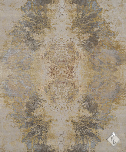 Alfombra contemporánea - VESUVE CALICE - Edition Bougainville - con motivos decorativos / de PET / de lana