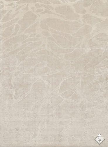 Alfombra contemporánea - ARROIOS ANGORA - Edition Bougainville - con motivos decorativos / de lana / de seda