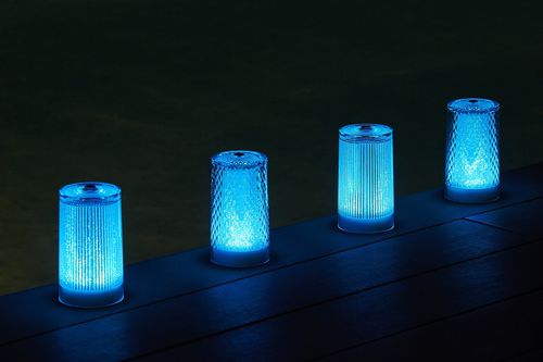 Lámpara de suelo - PLISÉE GLITTER - Imagilights - de vidrio / contemporánea / con cable