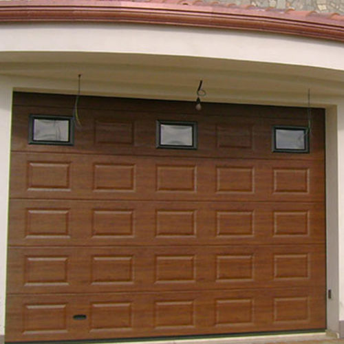 Puerta de garaje seccional - TRADITIONAL STYLE - KOPRON - de madera
