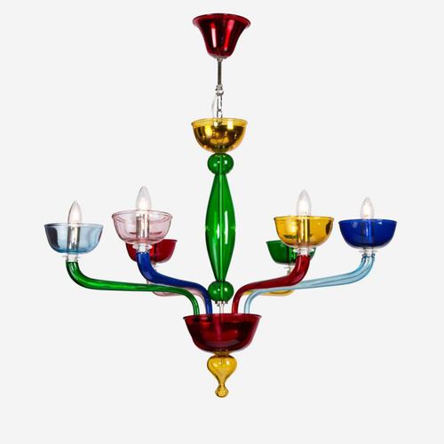 Lámpara araña clásica - BOREALIS - Sogni di Cristallo - de cristal de Murano / 6 bombillas / 8 bombillas