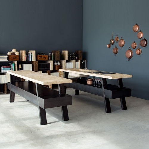 Unidad de cocina en isla - SIDER - Vaselli Marmi