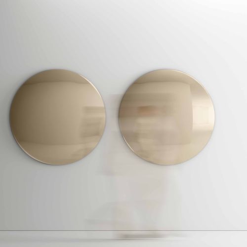 Espejo de pared - IRIS - TONELLI Design - de diseño original / redondo / plateado