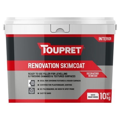 Enlucido de acabado - SKIMCOAT  - TOUPRET - para juntas / de interior / para yeso